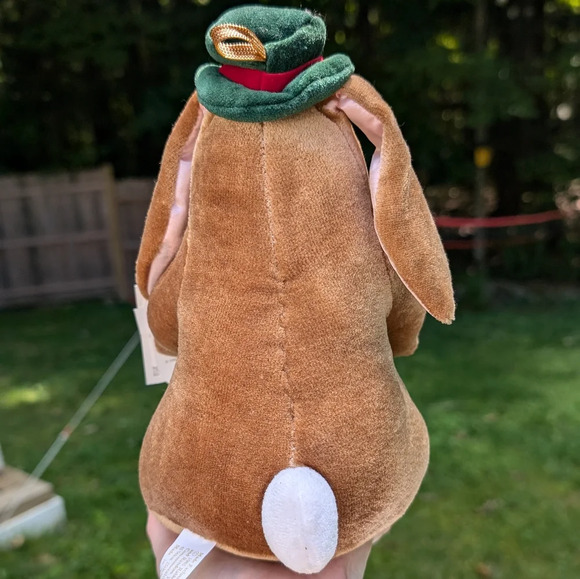 Vintage Velveteen Rabbit Plush 1985 Toys R Us with Hat Bow tags - Picture 2 of 10